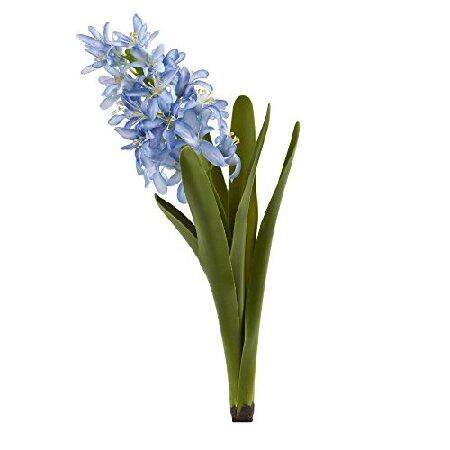 日本では手に入らない商品を海外よりお届けいたします。Nearly Natural 13 in. Hyacinth Artificial (Set 0f 4) Silk Fl0wers Blue