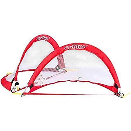 円 迅速な対応で商品をお届け致します Goplus ポップアップゴール 折りたたみ式サッカーゴールトレーニングサッカーネット 2個セット 子供と大人用 キャリーバッグ付き