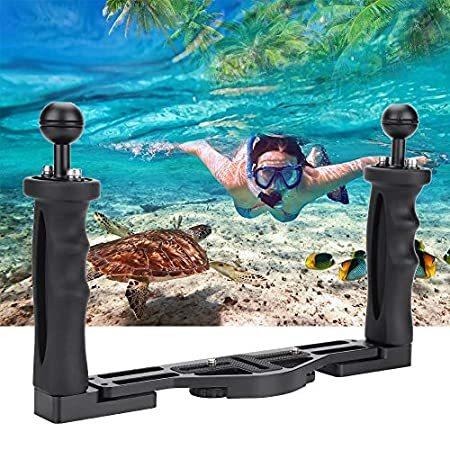 【即出荷】 Handle Camera Stabilizer, Camera Underwater Nannday Grip with Tray Aluminum その他ビデオカメラアクセサリー