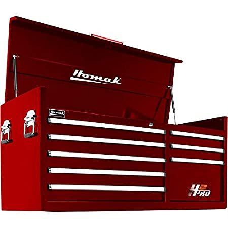 Homak 56in. H2Pro 8-Drawer Top Tool Chest - 19,949 Cu. In. of Storage, 55.7 ボックス・チェスト