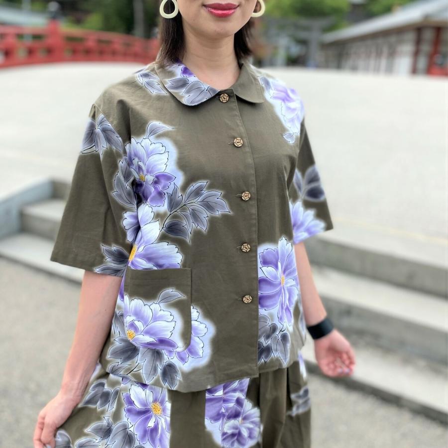 浴衣リメイクセットアップ】高木ふくえ作家一点物オリジナル綿100