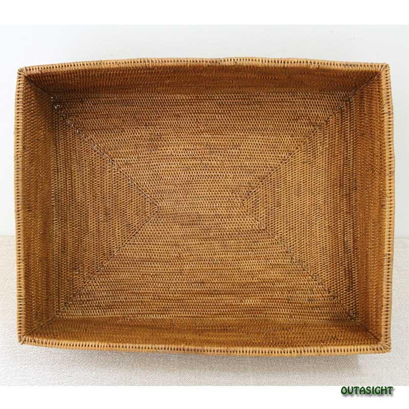 アタ　バスケット アタバスケット 円形蓋付き バリ島 INNB-19 : アウタサイト - 通販