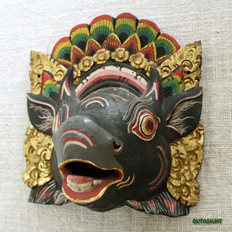 木彫りマスク お面 牛 バリ島 インドネシア Innm 22 Innm 22 Mk0642 アウタサイト 通販 Yahoo ショッピング
