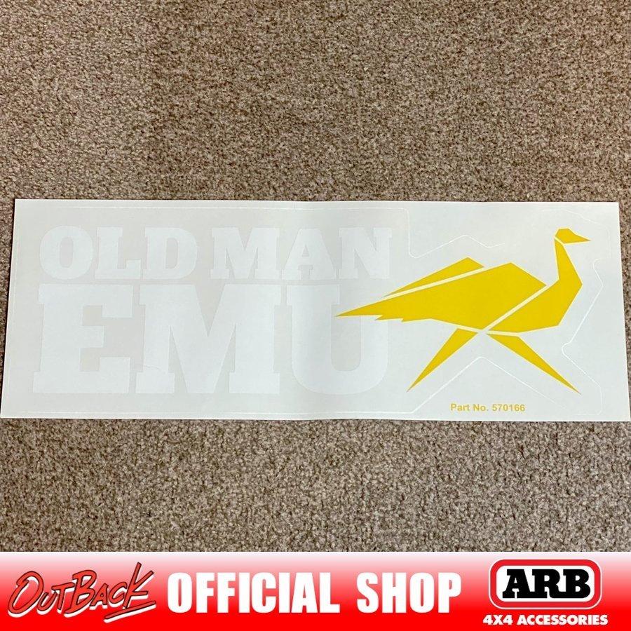 396円 中古 396円 輝く高品質な ARB OLD MAN EMU ロゴ ステッカー 42.5cm 正規輸入品