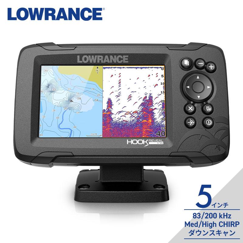 ローランス Lowrance Hook Reveal 5インチ GPS魚探 HDI振動子 ローランス Lowrance Hook Reveal 5インチ GPS魚探 HDI振動子