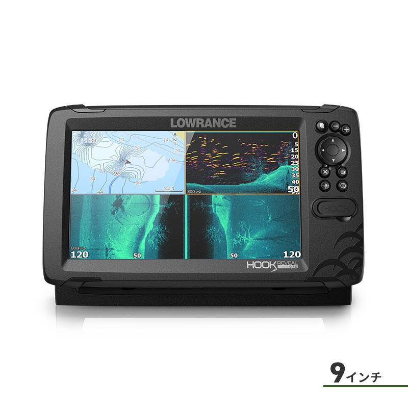 ローランス Lowrance Hook Reveal 9インチ GPS魚探 トリプル ローランス Lowrance Hook Reveal 9インチ GPS魚探 トリプル