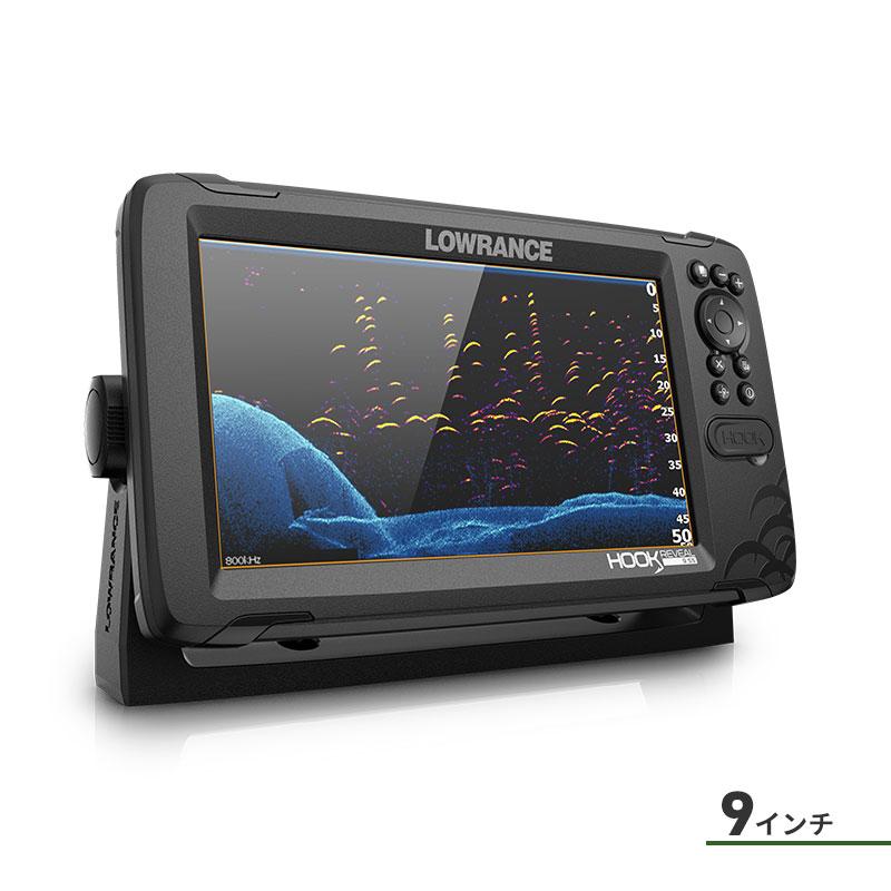 ローランス Lowrance Hook Reveal 9インチ GPS魚探 トリプル ローランス Lowrance Hook Reveal 9インチ GPS魚探 トリプル