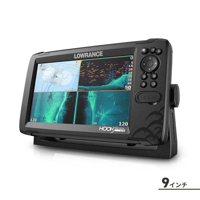 ローランス Lowrance Hook Reveal 9インチ GPS魚探 トリプル ローランス Lowrance Hook Reveal 9インチ GPS魚探 トリプル