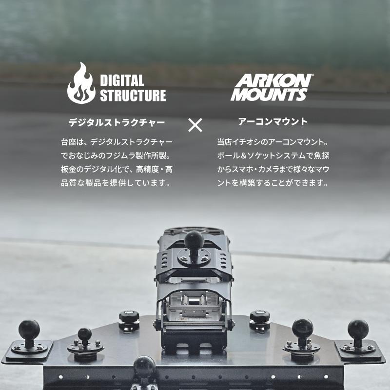 デジタルストラクチャー DSユーティリティボール 1インチ/1.5インチ ボールマウント ArkonMounts アーコンマウント レンタルボート バウデッキ バス釣り | ブランド登録なし | 09