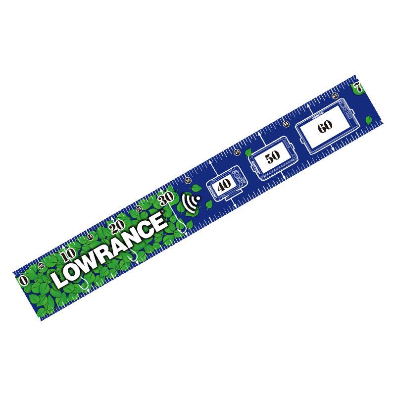 オリジナル メジャーカーペットデカール 70cm × 10cm LOWRANCE 魚探 