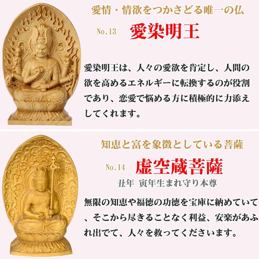 14種類 小さな仏像 不動明王 大日如来 文殊菩薩 普賢菩薩 布袋尊 孔雀明王 釈迦如来 薬師如来 聖観音菩薩 観音菩薩 愛染明王｜outdoor-artlies｜11