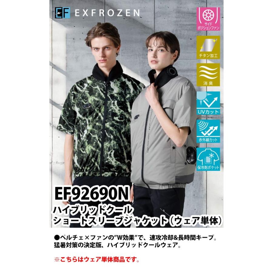 サンエス 空調風神服 ハイブリッドクールショートスリーブジャケット