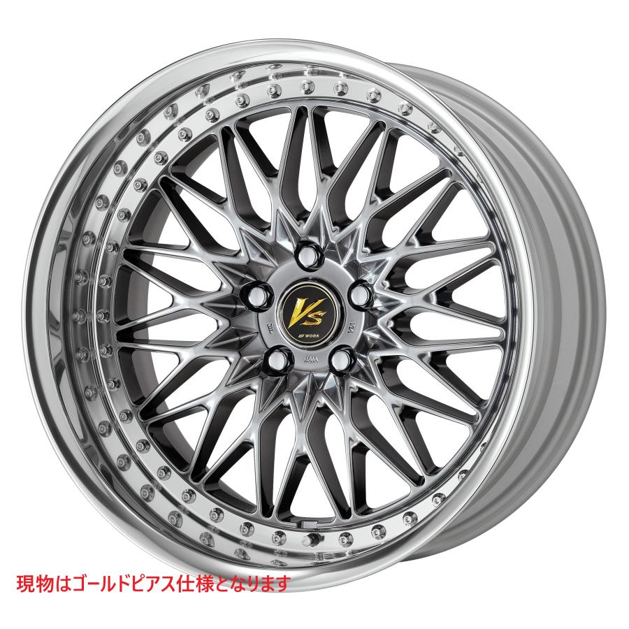 WORK VS XV 20インチ　ゴールドピアス　ヴェルファイア アルファード WORK WORK VS XV 20x8.5+40 5/120 カラー:BSB ゴールドピアス仕様 リム