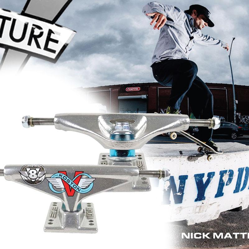 ベンチャートラック v8 5.8コストンモデル VENTURE TRUCK ベンチャー トラック V8 ERIC KOSTON 5.8 HI シルバー