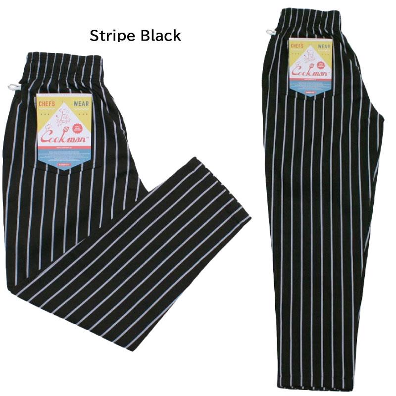 クックマン シェフパンツ Cookman Chef Pants Stripe Black ストライプ