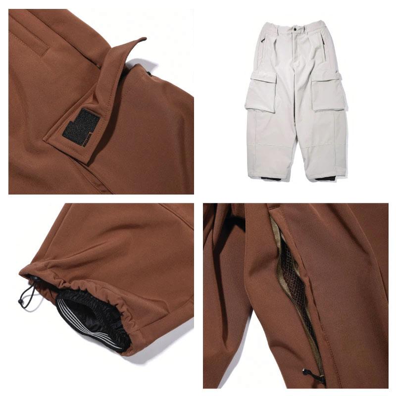 ヘルロイド ソフトシェル ワイド カーゴ パンツ HELLOID SOFTSHELL