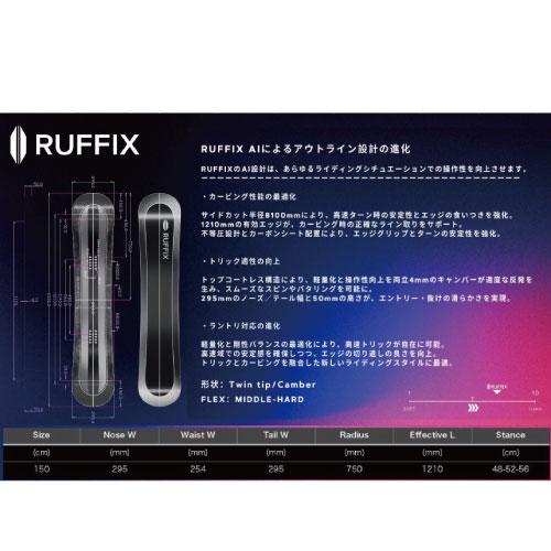 予約 RUFFIX SNOWBOARDS ラフィックススノーボード ラントリ グラトリ