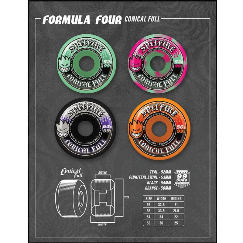 スピットファイアー ウィール SPITFIRE WHEEL F4 99D Conical Full