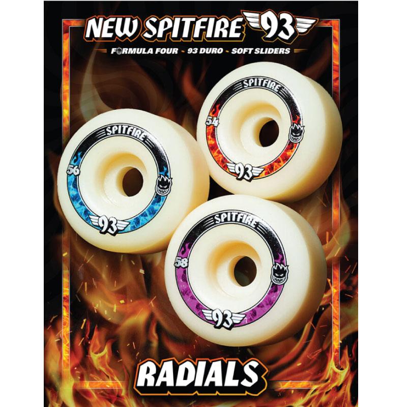 スピットファイアー ウィール SPITFIRE WHEEL F4 93DURO RADIALS 54mm