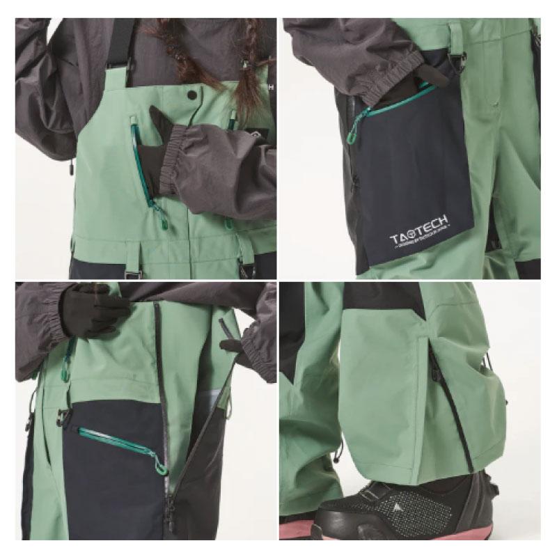 タオテック TAOTECH 3Lビブパンツ スノーボードウェア パンツ 2025