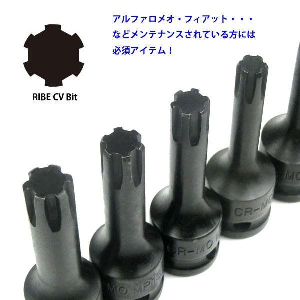 9pcインパクト仕様 RIBE CV キャップボルト用 CVビットソケットセット