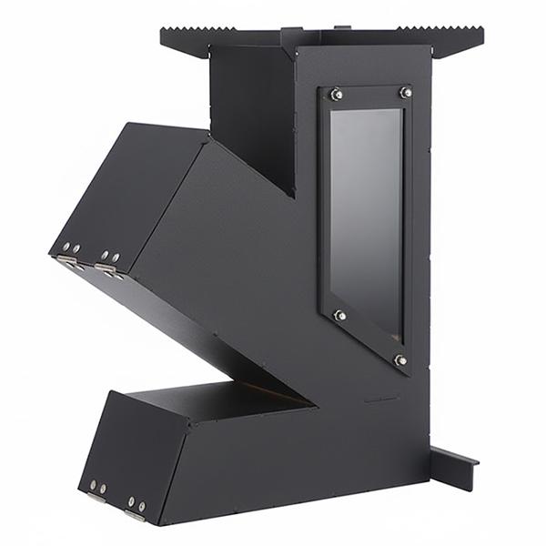 キャンプ用 透明耐熱ガラス窓付 ロケットストーブ 薪ストーブ 二次燃焼