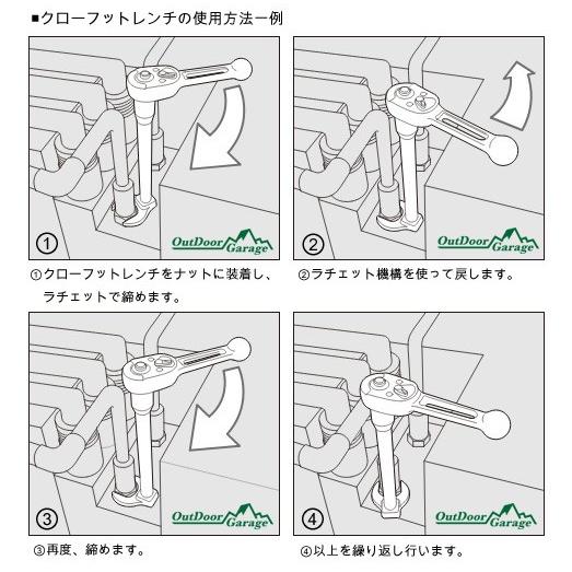 Crowfoot Wrench クローフットレンチ 26mm ODGN2-H226 : OutDoor