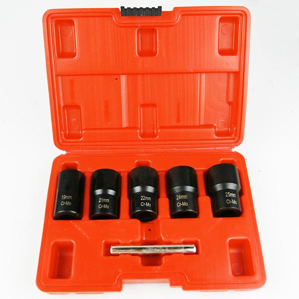 大きいサイズ ナットツイスターソケット5本セット 19mm 21mm 22mm 24mm