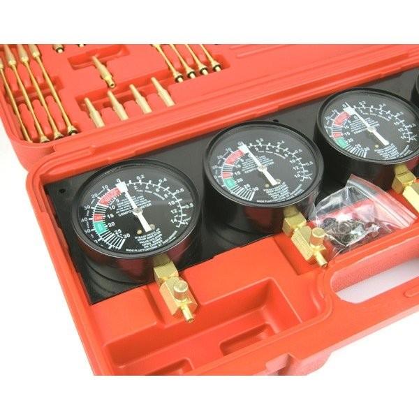 1L 車・バイク・自転車 4連バキュームゲージ新品 同調 サブタンク1L新品