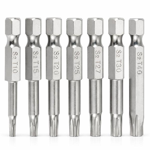 5角 星型いじり止めトルクスネジ用 ビット ペンタローブ7本セット T10