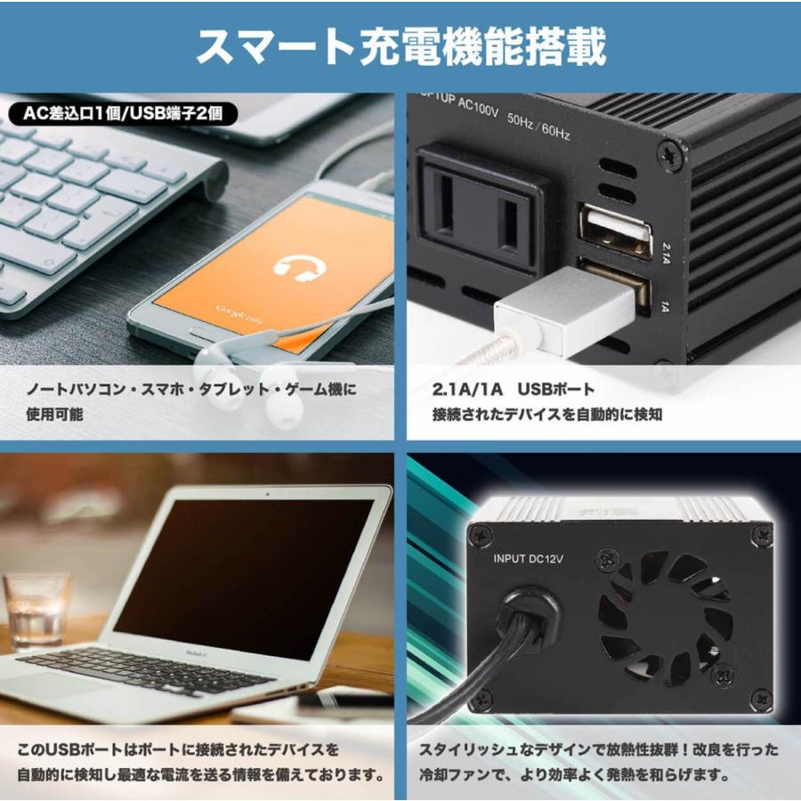 カーインバーター 12v Usb シガーソケット コンセント 150w 車載充電器 2ポート Dc Ac 100v 変換 非常用電源 8i 42c8 Gmez Led作業照明 Nlaセレクト 通販 Yahoo ショッピング