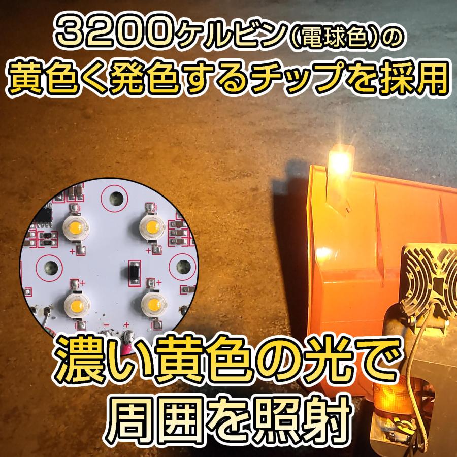 ☆在庫処分 作業灯 フォグランプ 4インチ 角形 イエロー 農業機械 2個セット led作業灯 イエロー 48w 12v 24v 投光器 黄色 ホイールローダー 除雪
