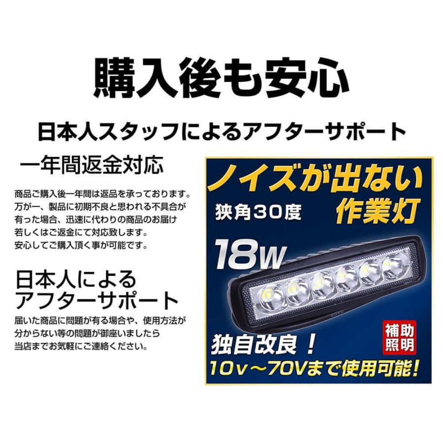 18WLED作業灯 自動車 建設機械 12v 24v トラック ダンプ路肩灯 18WLED作業灯 自動車 建設機械 12v 24v トラック ダンプ路肩灯