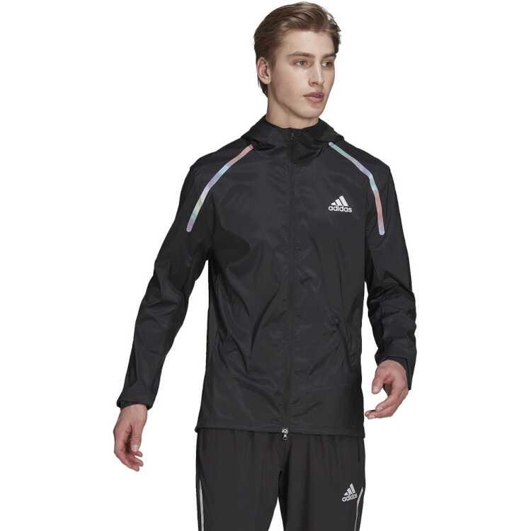 アディダス M FAST MARATHON ジャケット(メンズ) XL ブラック #LA984-HK5637 ADIDAS｜outdoorstyle-belmo｜02