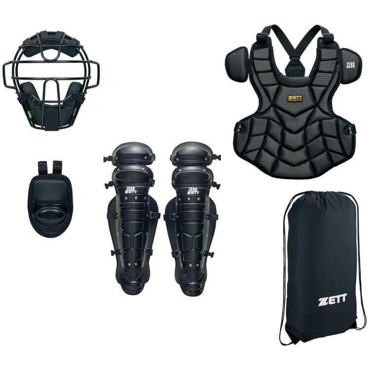 ゼット ZETT 一般軟式野球 キャッチャー防具4点セット(限定品) 専用 