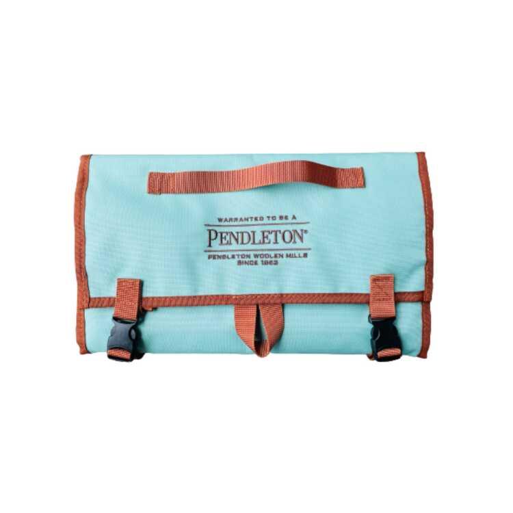 ペンドルトン キャンパーズポーチ YURIEコラボ企画 ターコイズ 横31×高さ50cm #PDT-000-223036-TURQUOISE CAMPERS POUCH PENDLETON｜outdoorstyle-belmo｜02