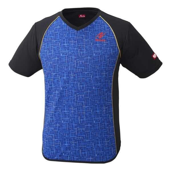 ニッタク NITTAKU 卓球ゲームシャツ デジックシャツ [サイズ：L] [カラー：ブルー] #NW-2185-09 DIGIC SHIRT｜outdoorstyle-belmo