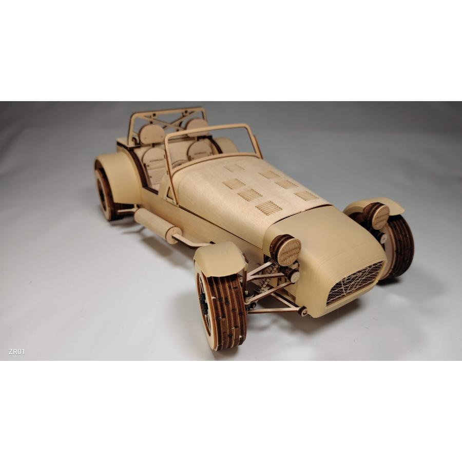 英国Caterham Cars社 公認 ESTON Craft 木製模型 組み立てキット ケータハム セブン Scale 1:10 | 