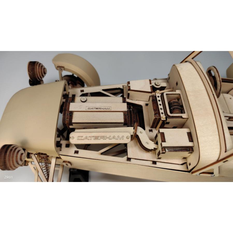 英国Caterham Cars社 公認 ESTON Craft 木製模型 組み立てキット ケータハム セブン Scale 1:10 |  | 10