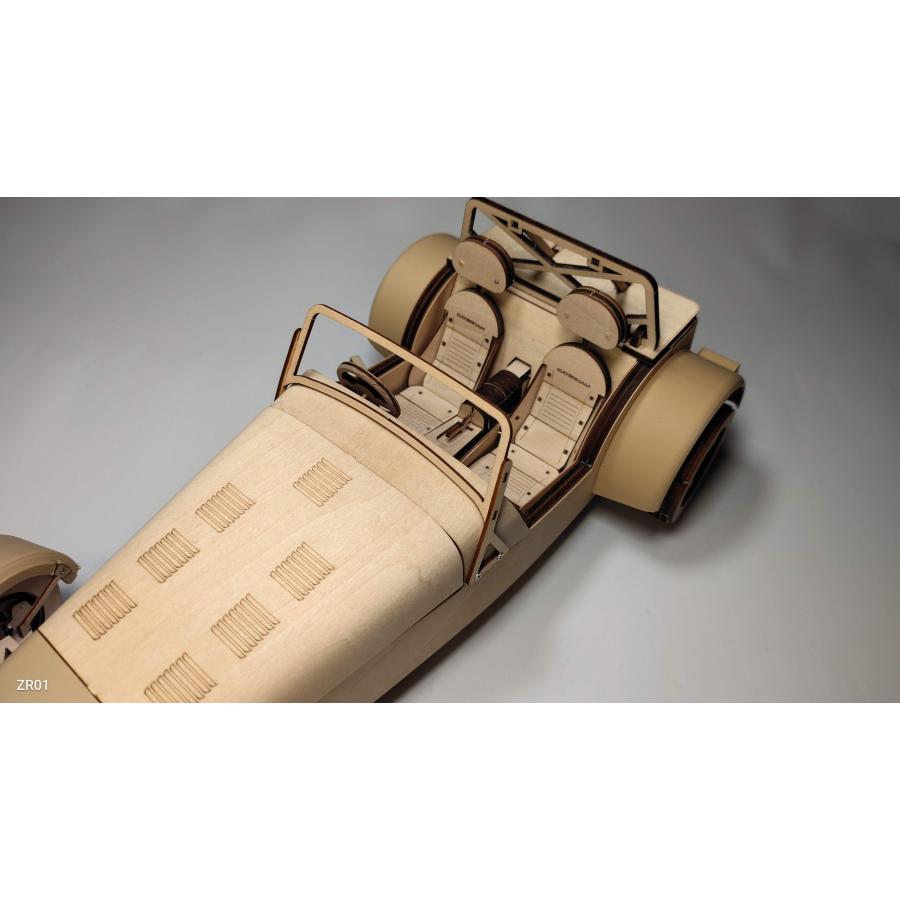 英国Caterham Cars社 公認 ESTON Craft 木製模型 組み立てキット ケータハム セブン Scale 1:10 |  | 13