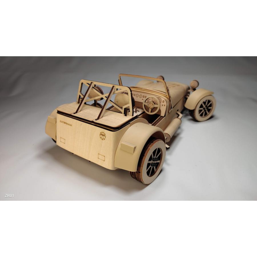 英国Caterham Cars社 公認 ESTON Craft 木製模型 組み立てキット ケータハム セブン Scale 1:10 |  | 14