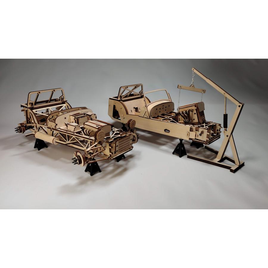 英国Caterham Cars社 公認 ESTON Craft 木製模型 組み立てキット ケータハム セブン Scale 1:10 |  | 15