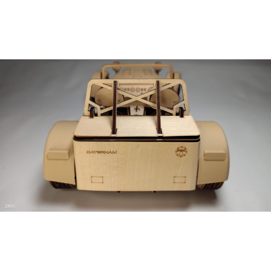 英国Caterham Cars社 公認 ESTON Craft 木製模型 組み立てキット ケータハム セブン Scale 1:10 |  | 05
