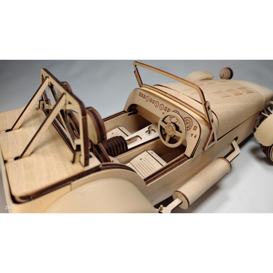 英国Caterham Cars社 公認 ESTON Craft 木製模型 組み立てキット ケータハム セブン Scale 1:10 |  | 06