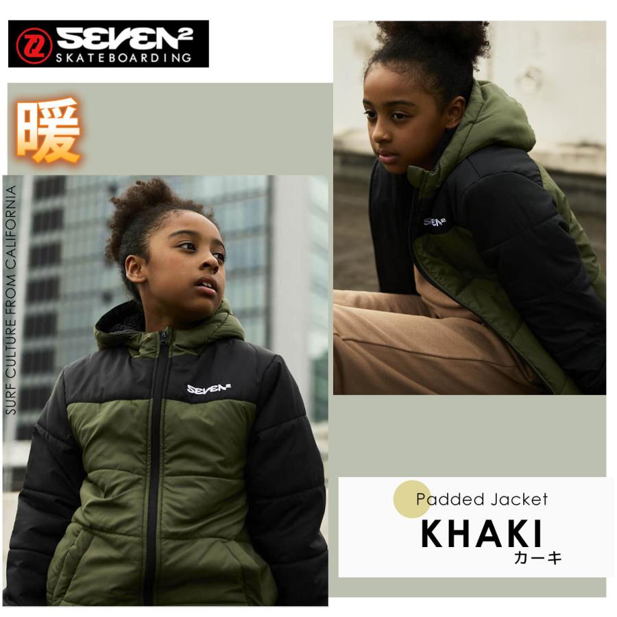 子供用ジャケット SEVEN2 ジャケット キッズ 長袖 秋 冬 中綿 ボア ジップアップ