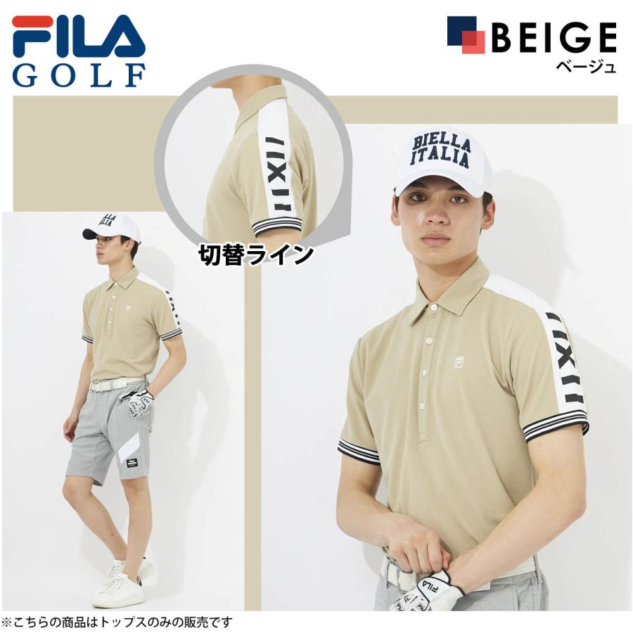 FILA GOLF フィラゴルフ ポロシャツ 半袖 メンズ ゴルフウェア