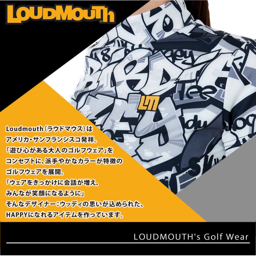 LOUDMOUTH ラウドマウス ゴルフウェア Tシャツ 半袖Tシャツ 半袖 レディース トップス 夏 春 秋 冬 吸水速乾  UVカット karlas｜outfit-style｜02