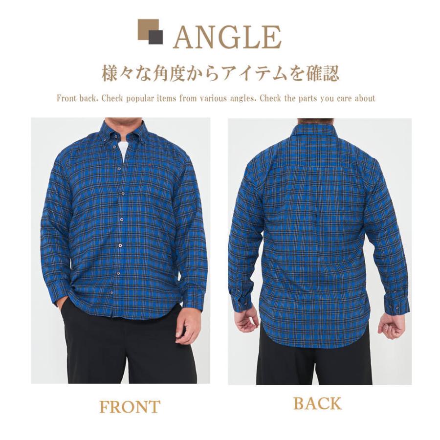 FILA（フィラ） シャツ メンズ チェックシャツ 長袖 ネルシャツ