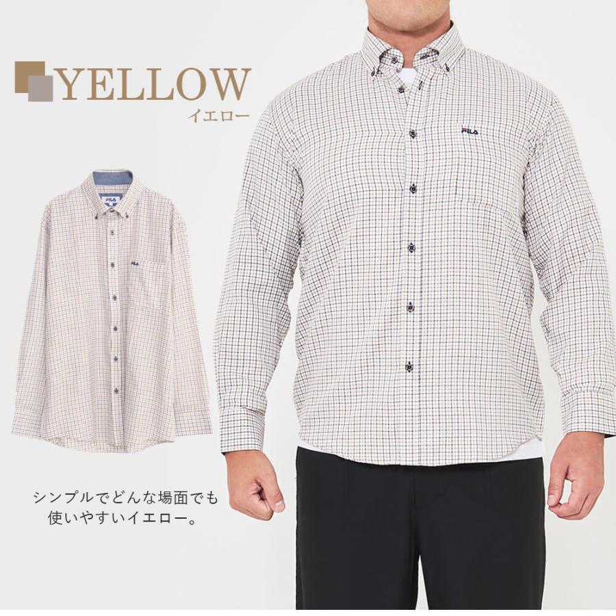FILA（フィラ） 特価 シャツ メンズ チェックシャツ 長袖 ネルシャツ