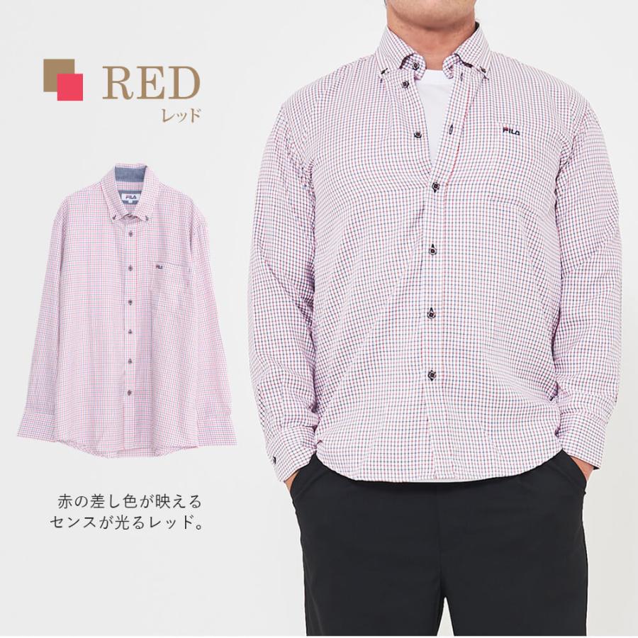 FILA（フィラ） 特価/フィラ シャツ メンズ チェックシャツ 長袖